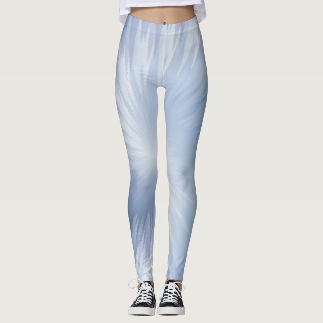 Blu Steel Tie Dye Ultra-stretch Leggings (Front)