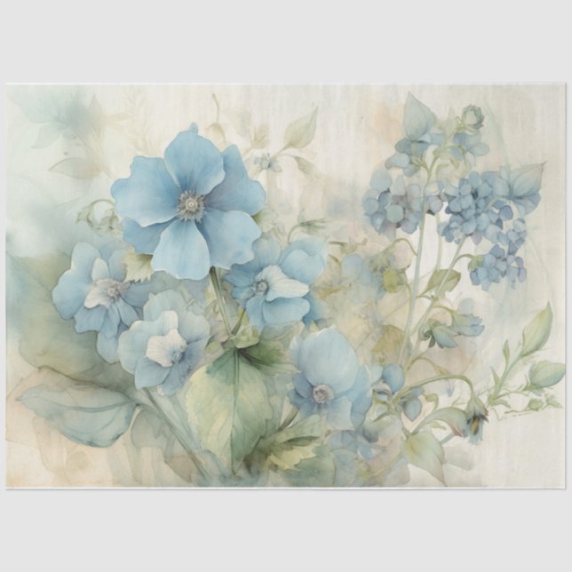 Blue 13 tissue paper (Front)