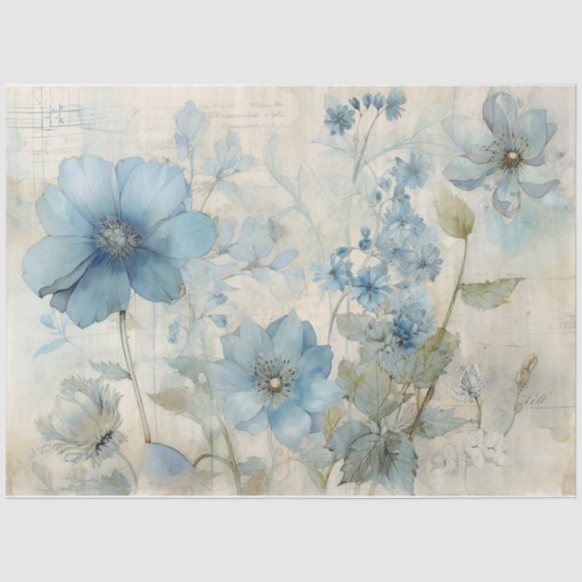 Blue 14 tissue paper (Front)