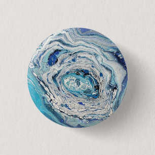 Blue 1 inch round button