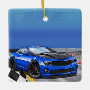 Blue_1LE Ceramic Ornament