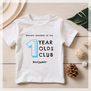 Blue   1st Birthday   Personalized Baby T-Shirt