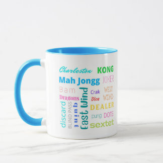 Blue 2 toned Mahj Mug