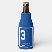 Blue 3 Personalized Horse Racing Saddle Blanket