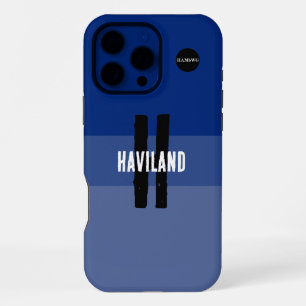 Blue 3 tone Personalized Cell Phone Case HAMbWG