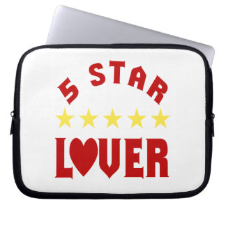Blue 5 Star Lover Laptop Sleeve