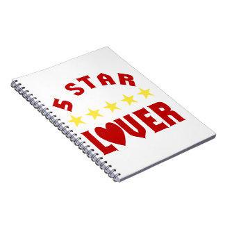 Blue 5 Star Lover Notebook