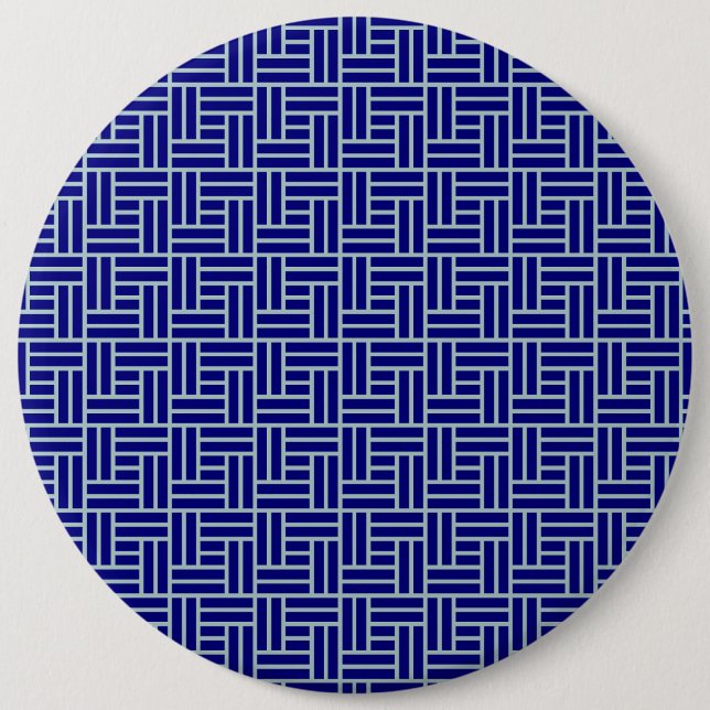 Blue 6 Inch Round Button (Front)