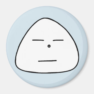 Blue 8 Onigiri Face Magnet