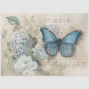 Blue 8 tissue paper