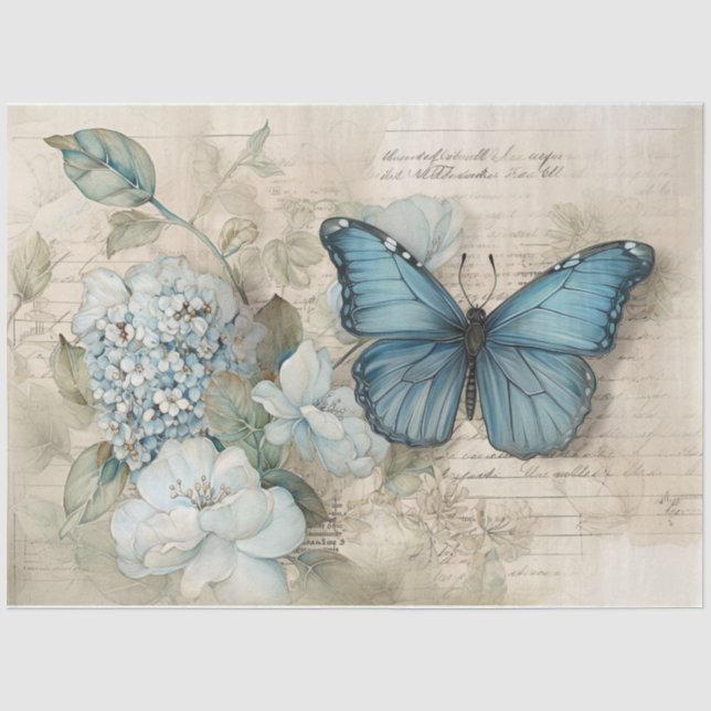 Blue 8 tissue paper (Front)