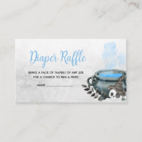 Blue A Baby is Brewing Baby Shower Diaper Raffle