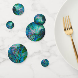 Blue Abalone Motif Confetti