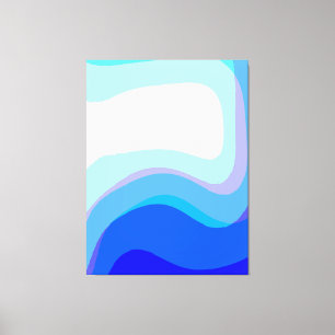 Blue Abstract 1112 Canvas Print