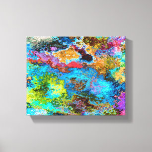 Blue Abstract Art Canvas Print
