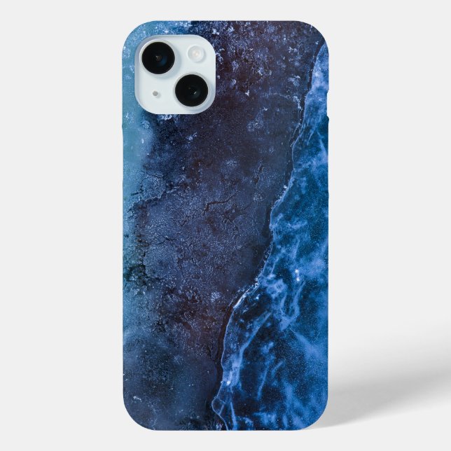 Blue Abstract Art Case-Mate iPhone Case (Back)