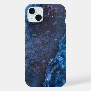 Blue Abstract Art iPhone 15 Plus Case