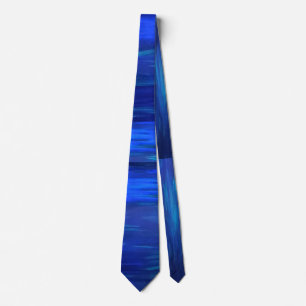 Blue Abstract Art Tie
