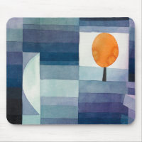 Blue Abstract Autumn Paul Klee Watercolor