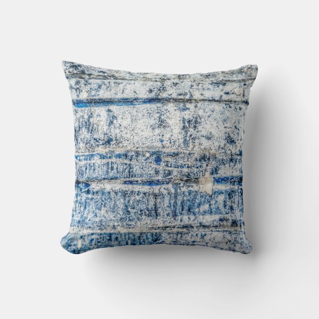 Blue abstract background design abstract, aged, an throw pillow (Front)
