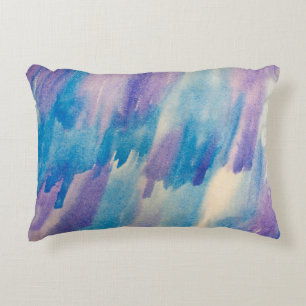 Blue abstract backgroundabstract, aqua, art, artis accent pillow