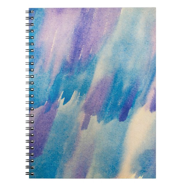 Blue abstract backgroundabstract, aqua, art, artis notebook (Front)