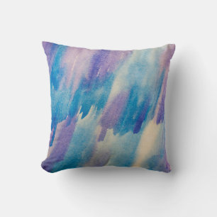 Blue abstract backgroundabstract, aqua, art, artis throw pillow