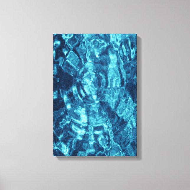 Blue Abstract Canvas Print (Front)