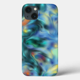 Blue Abstract iPhone 13 Case