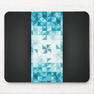 Blue Abstract Geometrical Background Template Mouse Pad