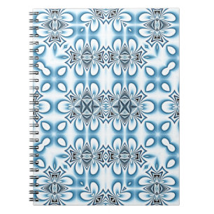 Blue Abstract Mirrors Notebook