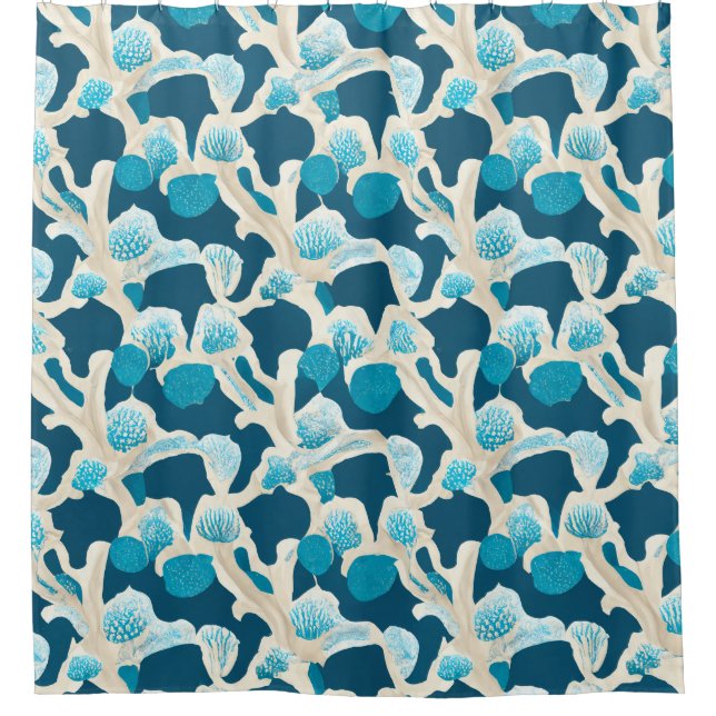Blue Abstract Ocean Floor | Coastal Pattern (Front)