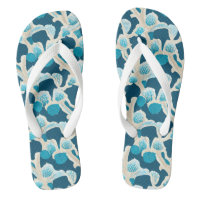 Blue Abstract Ocean Floor | Coastal Pattern