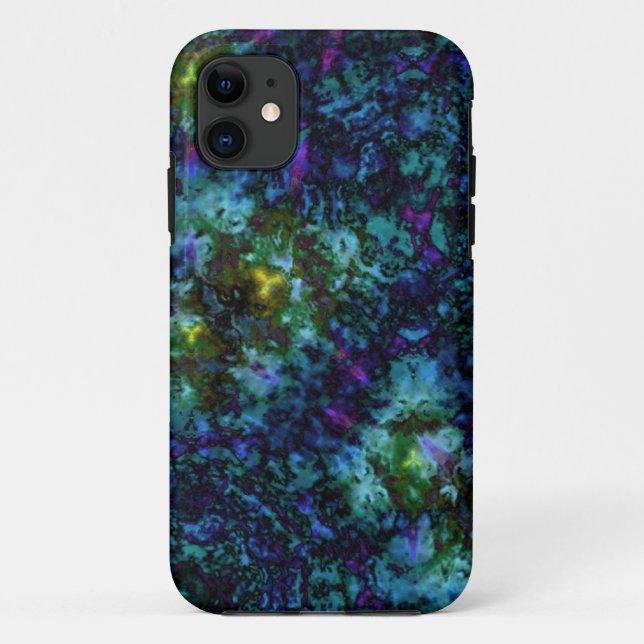 Blue Abstract Paint Explosion Case-Mate iPhone Case (Back)