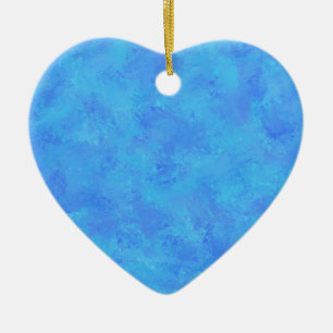 Blue Abstract Pattern  Ceramic Ornament