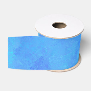 Blue Abstract Pattern Grosgrain Ribbon