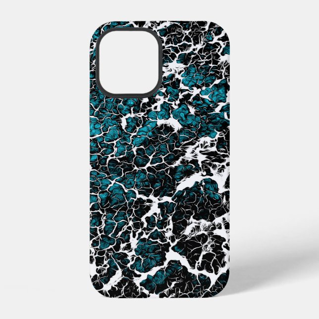 Blue Abstract Pattern iPhone Case (Back)