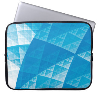 Blue abstract pattern laptop sleeve