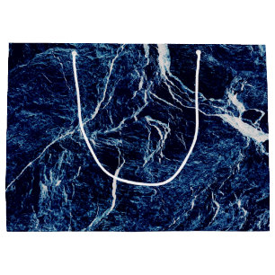 Blue Abstract Pattern Large Gift Bag