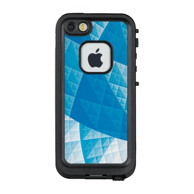 Blue abstract pattern LifeProof iPhone case (Back)