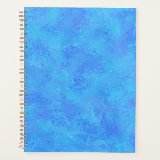Blue Abstract Pattern  Planner (Front)