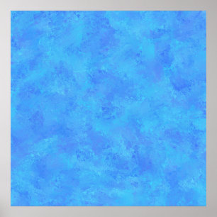 Blue Abstract Pattern Poster