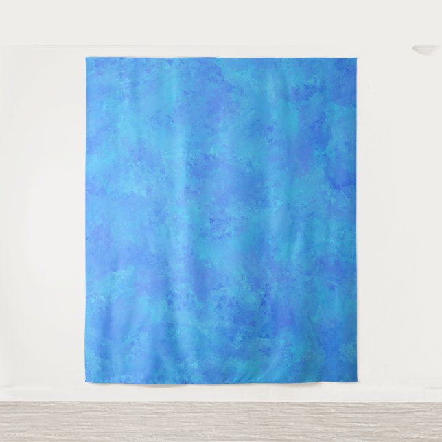 Blue Abstract Pattern  Tapestry (Front)