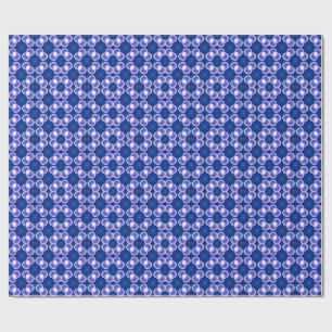 Blue Abstract Pattern Wrapping Paper
