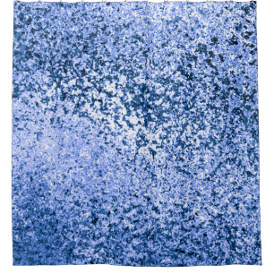 Blue Abstract Shower Curtain