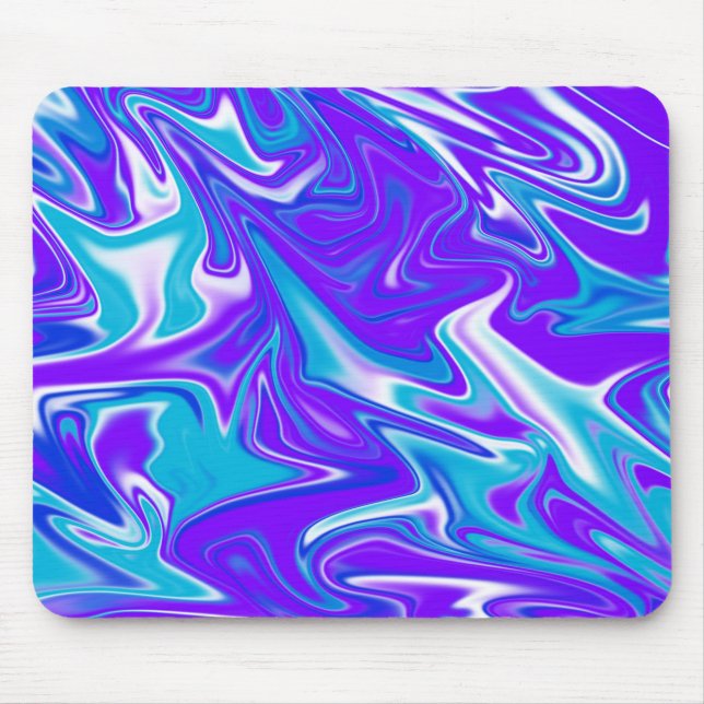 Blue Abstract Silky Sky Pattern, Mouse Pad (Front)