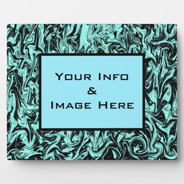 Blue Abstract Swirl Frame (Front)