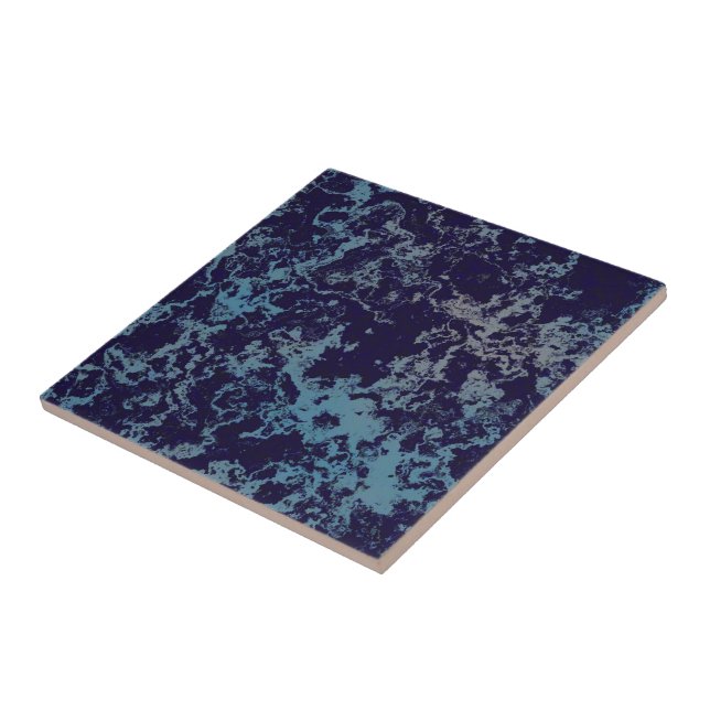 Blue Abstract Tile (Side)