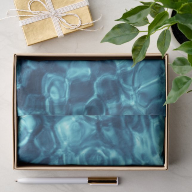 Blue Abstract Tissue Paper (Gift)