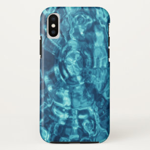 Blue Abstract Water Ripples Photo iPhone X Case
